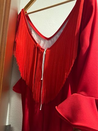 Vestido Flamenco Gitana Rojo