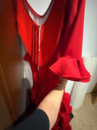Vestido Flamenco Gitana Rojo