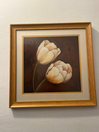 Cuadro Flores Tulipan Madera