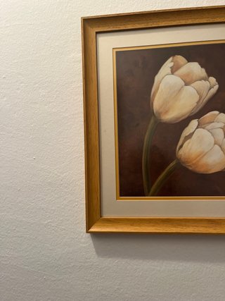 Cuadro Flores Tulipan Madera