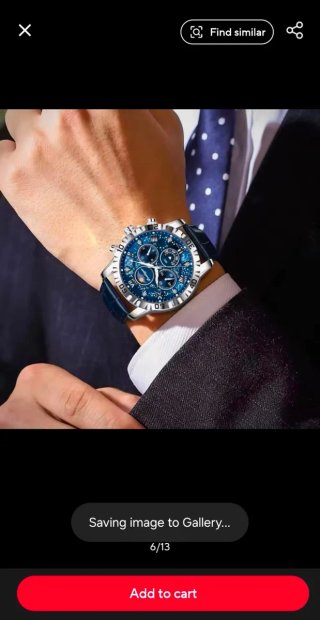 Reloj Poedagar Hombre Azul y Plateado