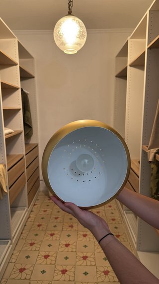 Lámpara de techo dorada Kenay Home nueva