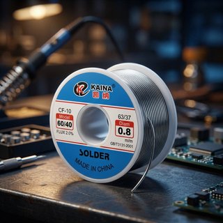 Rolo Fio de Solda Estanho Kaina CF-10 0.8mm 50g