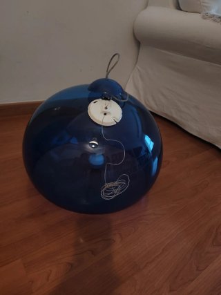 Lampada Kartell Icona Easy Blu Trasparente