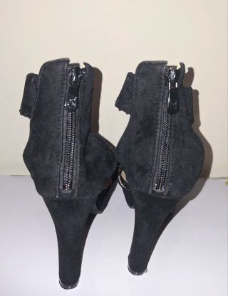 Sandalias tacón negras T38