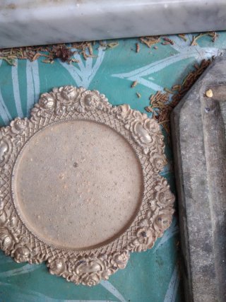 decoración vintage para vitrinas
