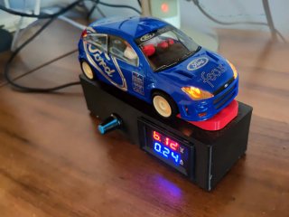 Circuito Scalextric con 2 coches y extras