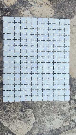 Placa Gresite Azul Mosaico