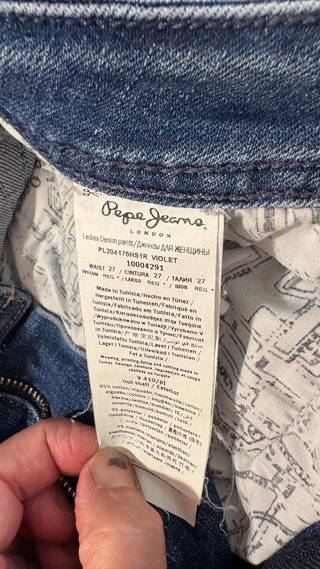 Pantalón vaquero mujer Pepe Jeans azul talla 27