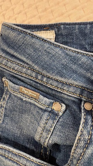 Pantalón vaquero mujer Pepe Jeans azul talla 27