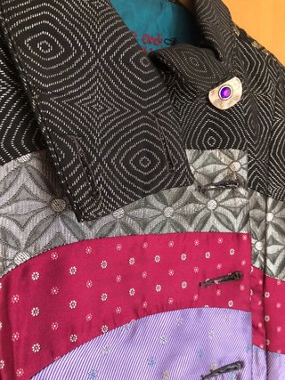 Abrigo Desigual patchwork mujer