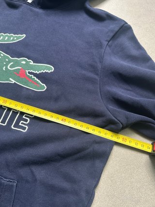 Sudadera Lacoste Azul Marino Logo Grande Talla S
