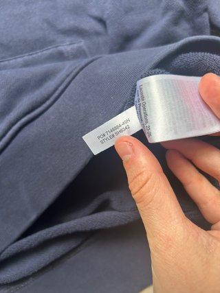 Sudadera Lacoste Azul Marino Logo Grande Talla S