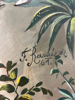 Cuadro Óleo Costumbrista Años 60