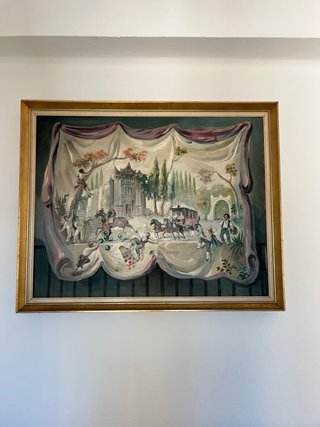 Cuadro Óleo Costumbrista Años 60