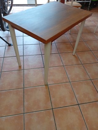 Mesa y 4 Sillas Cocina Madera Blanca