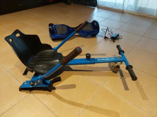 Hoverboard + Hoverkart con Bluetooth y luces led