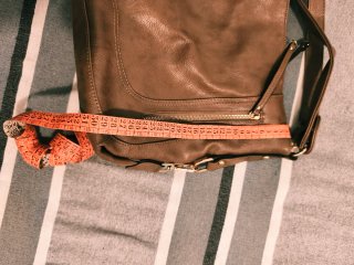 Bolso de hombro o bandolera marrón
