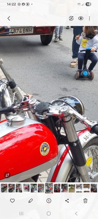 Semimanillares Bultaco Metralla 62 Plata