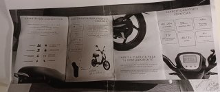 Bici-moto eléctrica negra