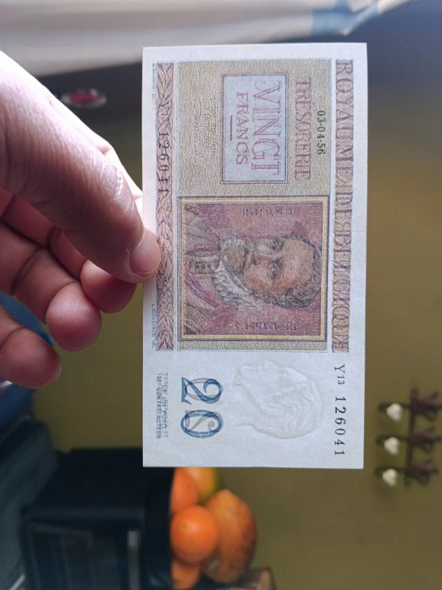 20 francos belgas 1956 Roland