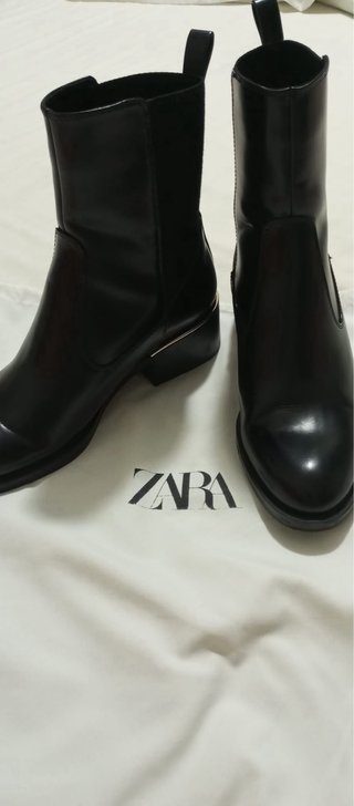 Botas Chelsea Zara Negras Talla 40
