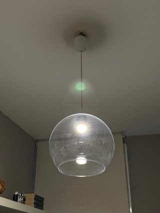 Lámpara techo esfera cristal