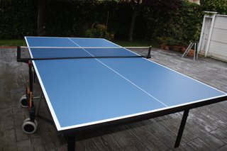 Mesa Ping Pong Plegable con Ruedas