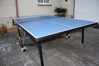 Mesa Ping Pong Plegable con Ruedas