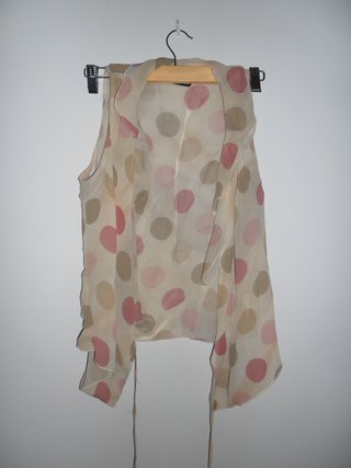 Conjunto de falda y top de lunares, 38