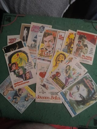 Prospectos de cine antiguos
