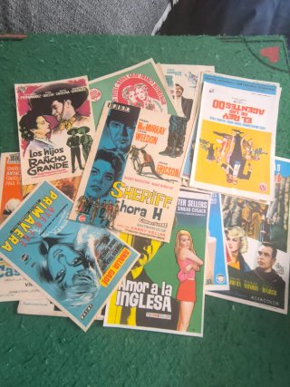 Prospectos de cine antiguos