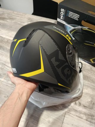 Casco MQS Integral Negro/Amarillo Talla M