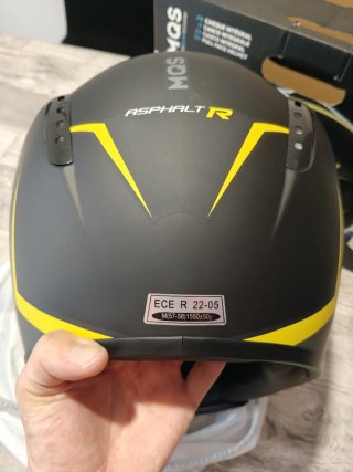 Casco MQS Integral Negro/Amarillo Talla M