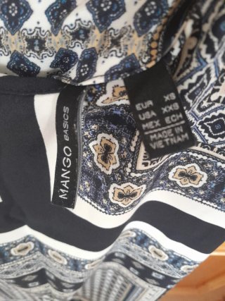 Vestido MANGO estampado