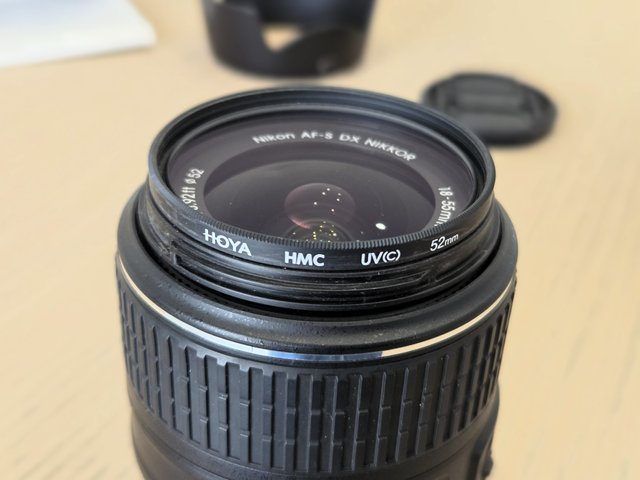 Lente Nikon AF-S DX 18-55mm VR II + filtro UV