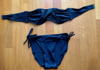 Bikini negro talla S