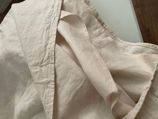 Vestido H&M Lino Beige Tirantes
