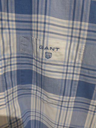 Camisa Gant cuadros azul y blanco Talla L