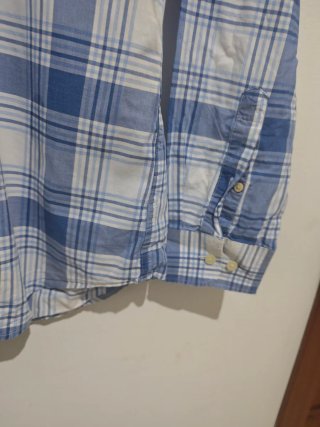 Camisa Gant cuadros azul y blanco Talla L