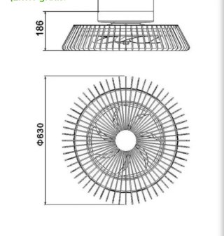 Ventilador Techo LED Madera Himalaya Mantra