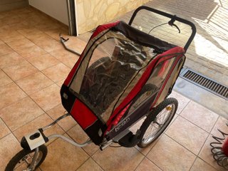 Remolque bici infantil León rojo