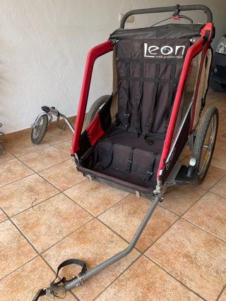 Remolque bici infantil León rojo