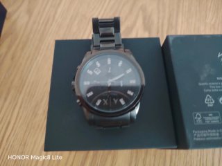 Reloj Armani Negro y Plateado