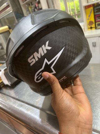 Casco Moto SMK Titan Carbon S01 Talla L