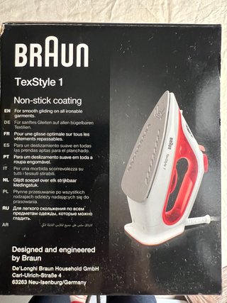 Plancha de vapor Braun TexStyle 1 roja