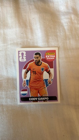 Cromo Cody Gakpo Extra Sticker Mundial 2026