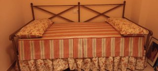 Sofá Cama 90 ×190 Hierro Forjado en color Bronce