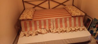 Sofá Cama 90 ×190 Hierro Forjado en color Bronce