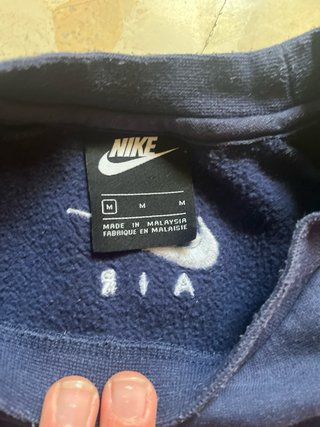 Sudadera Nike Air Azul y Negra